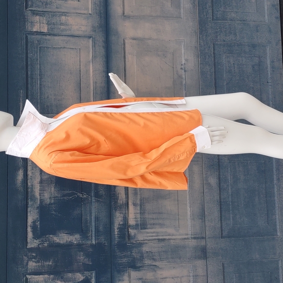 J. Mc Laughlin Ladies (2) Tone Trim, SuperFine 100's 2 ply Cotton Luxury Blouse/ - Picture 9 of 17